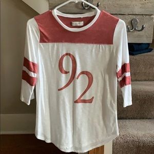 Abercrombie & Fitch baseball tee xs